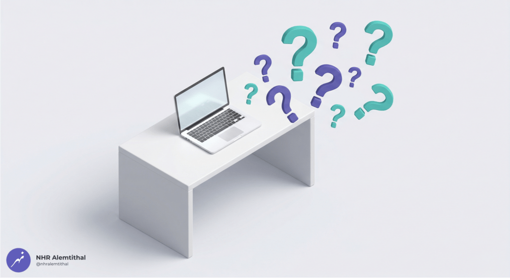 3D FAQ section visual showing a modern desk setup to answer CCC certification questions about timelines, costs, and requirements.