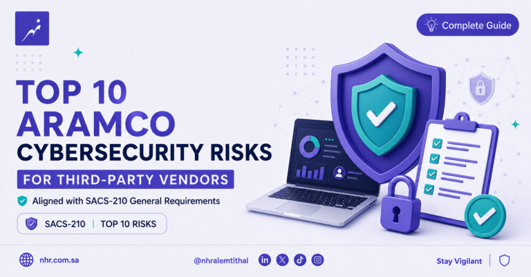 Top 10 Aramco cybersecurity risks for third-party vendors aligned with SACS-210 General Requirements