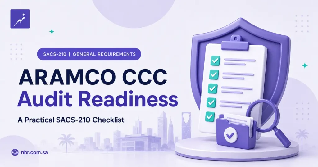 Aramco CCC audit readiness checklist for SACS-210 General Requirements